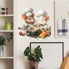 Rato Cozinheiro de Desenho Animado Cozinhando Cozinha Adesivo de Parede Decoração de Casa Decalque Removível Autoadesivo