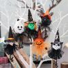 Halloween Bell Figure Decoration Set, 6 Assorted Character Hanging Ornament for Door Frame, Window , Tree and Seasonal Entrydoor Styling