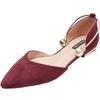 Fashion 2025 Women Rounded Toe D'orsay Satin Evening Dress Flat Shoes with Metal Ankle Bracelet Pearl Ball Special Flats Colors Size 43