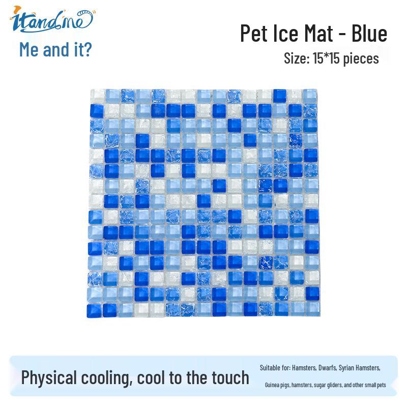 Thickened Ice Crystal Cool Pad for Small Pets: Hamsters, Guinea Pigs, and Rabbits - Ideal for Summer Heat Dissipation