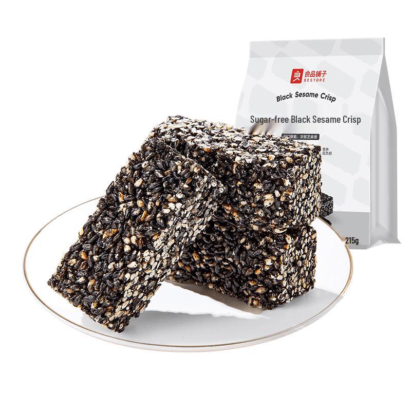 Liangpin Puzi High Protein Sugar-Free Black Sesame Crisps