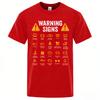 Cotton Driving Warning Signs Auto Mechanic Gift Driver Funny Print Tshirt Fashion Casual Big Size Tshirt Unisex Tops Tees