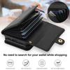 Crossbody Cards Bag Rfid Leather Wallet Case For Samsung Galaxy Z Flip 5 4 3 5G Flip5 Long Lanyard Purse Pocket Hand Strap Cover
