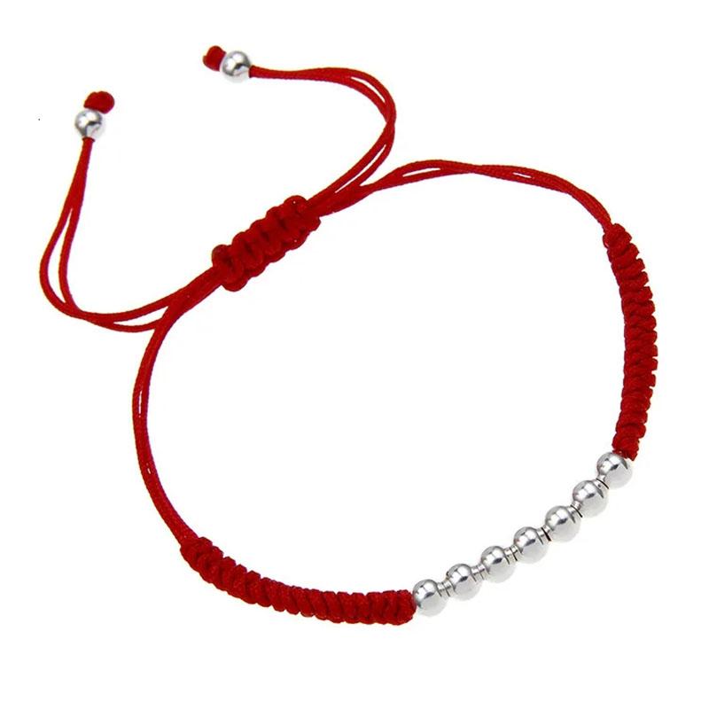 

Lucky Red String Bracelet Women Handmade Weaven Macrame Braclet Adjustable Leisure Pulseira Friendship Braslet Mother Day Gift червоний