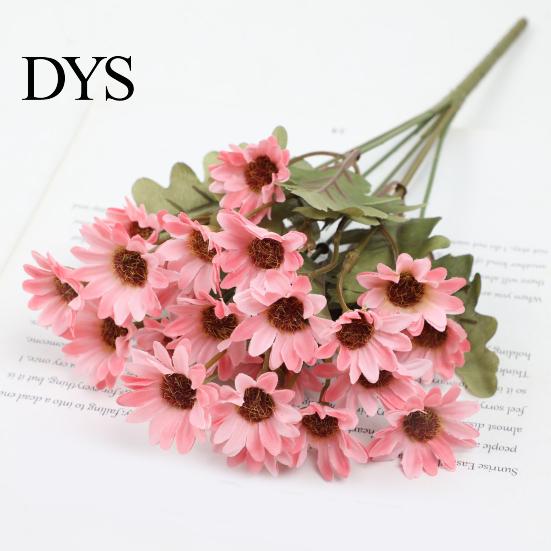 Reusable Artificial Floral Centerpieces Daisy Flowers, Realistic Plastic Arrangements, Faux Flower Bouquet, Lifelike Flowers for Home Decor