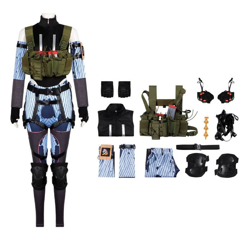 Costume Cosplay Delta Force Action per Donna con Tessuto Spandex per Halloween ed Eventi di Giochi