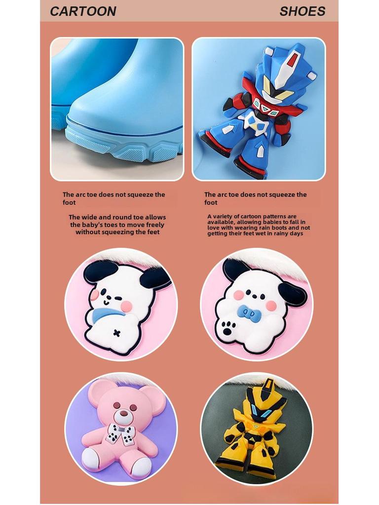 Dětské zimní holínky s velvetovou podšívkou 2023 - Hřejivé, nepromokavé boty pro chlapce a dívky, Velikosti pro žáky základních škol