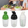 200ml Salatdressingflasche mit Skala Küchensoßenspender Gewürzmessflasche Öl-Essig-Behälter für Restaurant