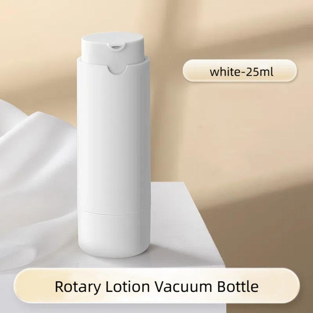 

25мл/45мл Вакуумна пляшка для емульсії Пластикова пляшка з помпою Нова безповітряна пляшка для лосьйону Подорож White 25ml