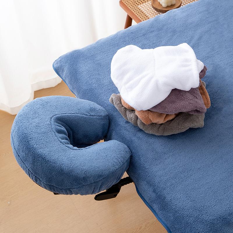 37U-shape Pillow Covers Reusable Massage Face Rest Cradle Covers Pillowcase for Spa Salon Neck Pillow Support Cover Beauty Tools
