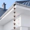 A25F-Rain Chains For Downspouts Copper Rain Catcher Chain With Cups Decorative Replacement For Gutters Outside