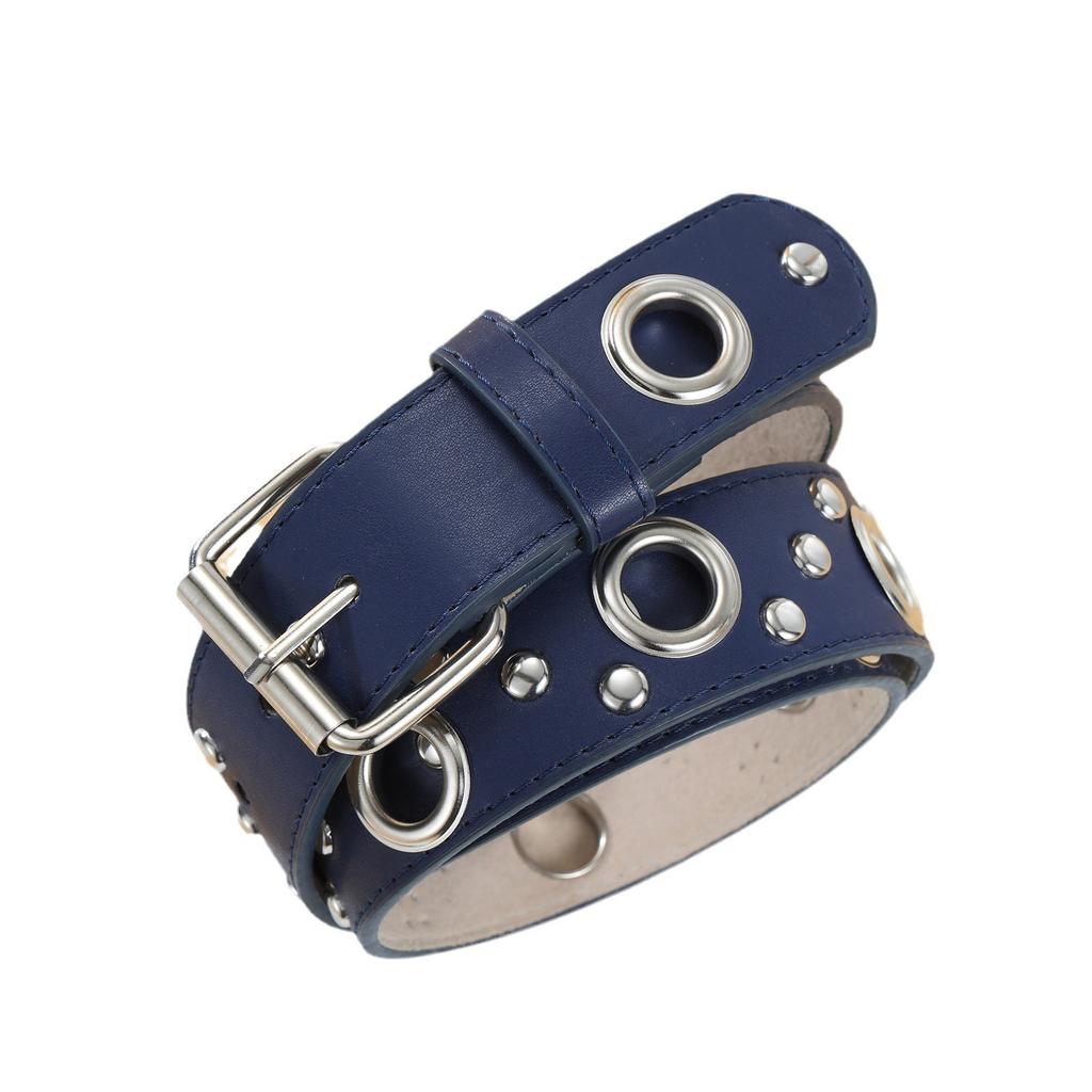Air Eye Rivet Belt Personality Women'S Belt Hollow Punk Wind Pin Buckle Belt Women