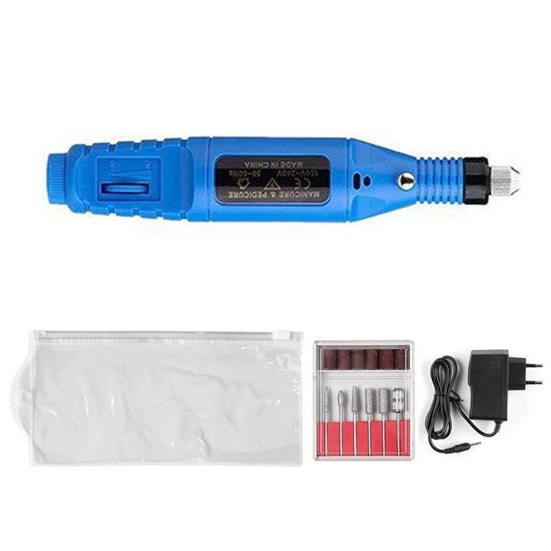 Mini Electric Grinding Nail Grinder Smooth Intelligent Speed Regulation Electric Manicure Device Nail Polishing Nail Tool Set
