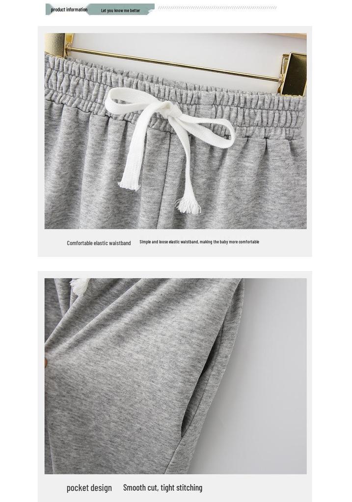 Girls' Spring 2025 Korean Style Straight-Leg Casual Pants for Kids