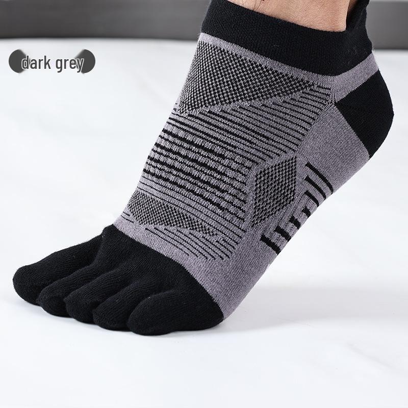 CoolMax Quick-Dry 5-Toe Running Socks: Sweat-Absorbent, Split-Toe Sports Socks for Marathon & Outdoor Activities