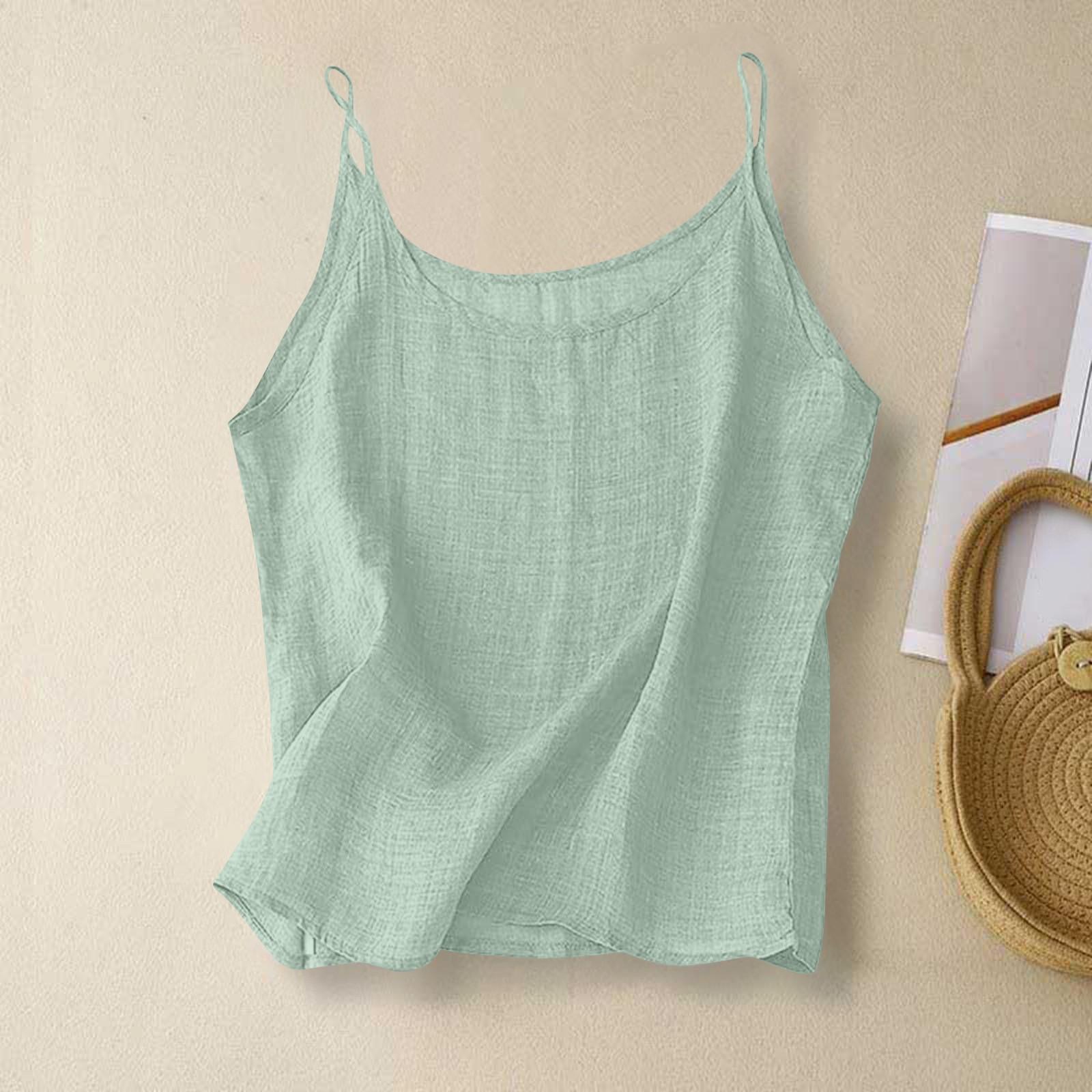 

Женский топ-комбинезон без рукавов с основой из хлопка и льна XXL