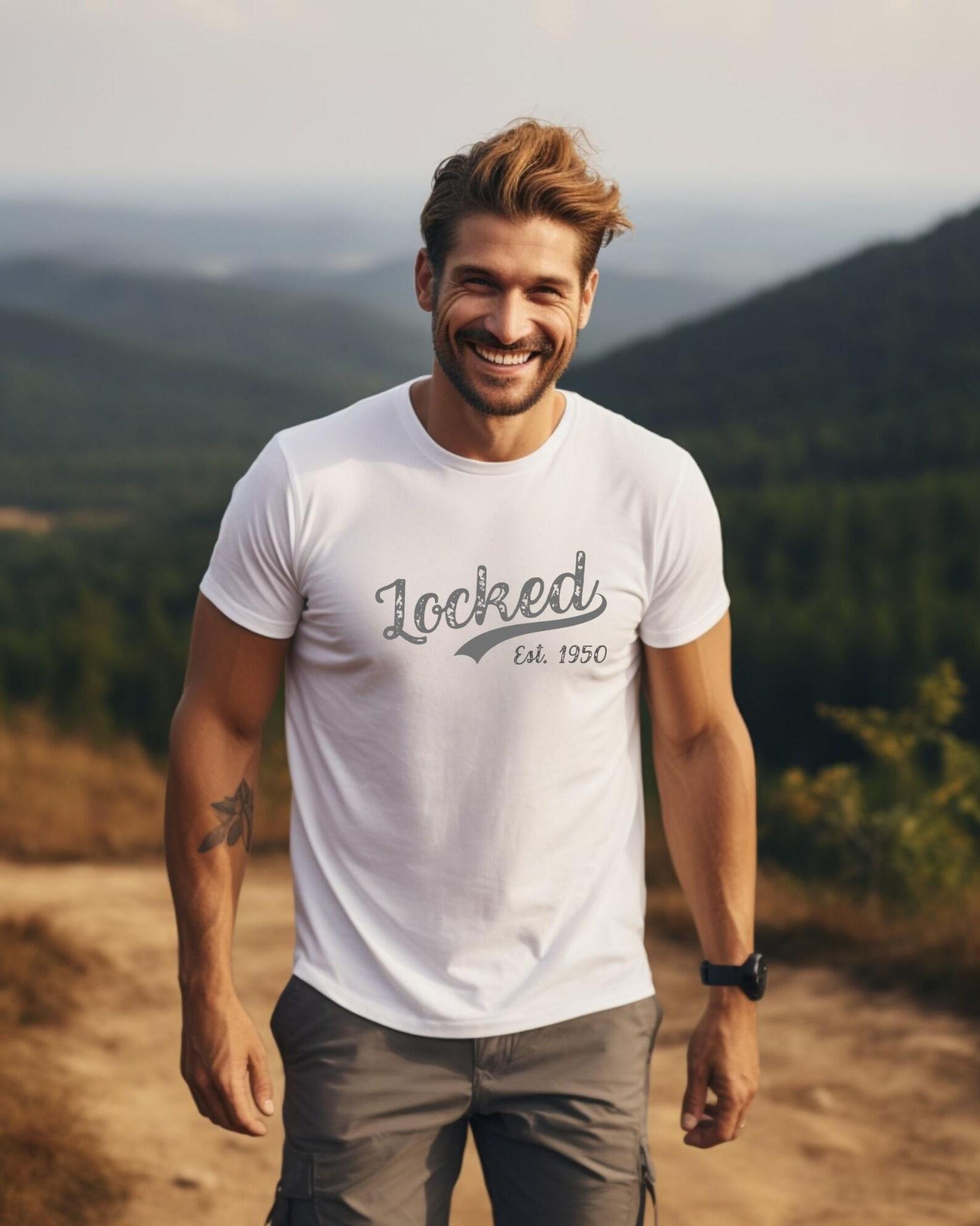 Locked script logo T-Shirt | vintage varsity swoosh, Est. 1950 S