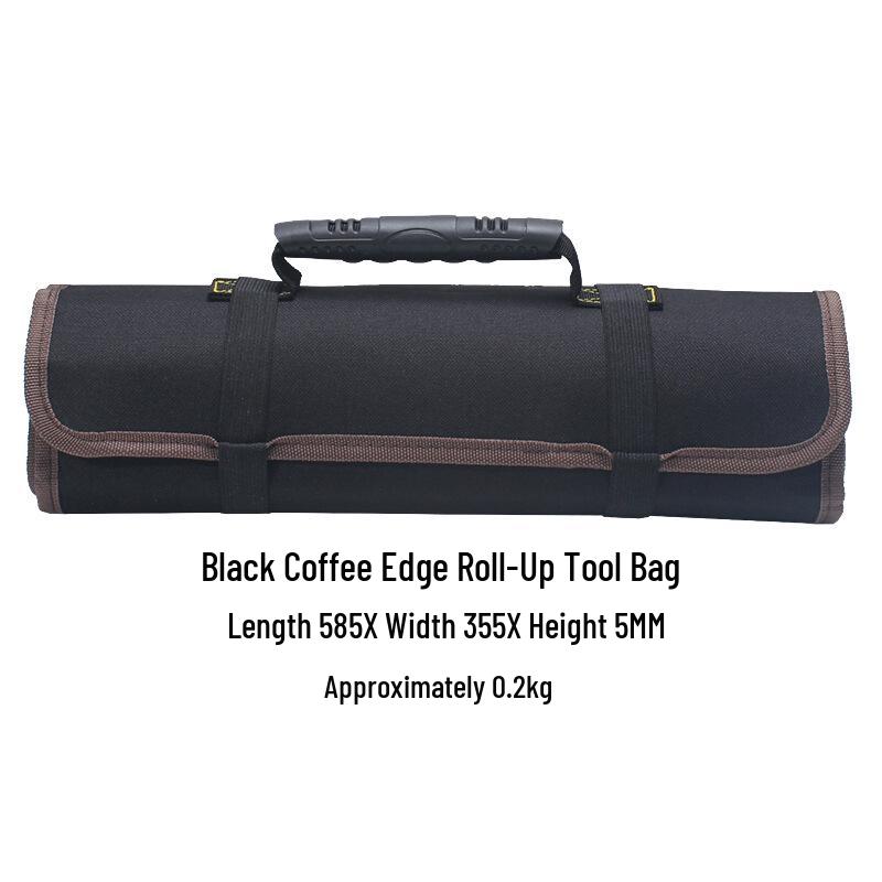 Electrician's Roll-up Tool Storage Bag - Wear-resistant, Thickened Canvas for Multifunctional Use