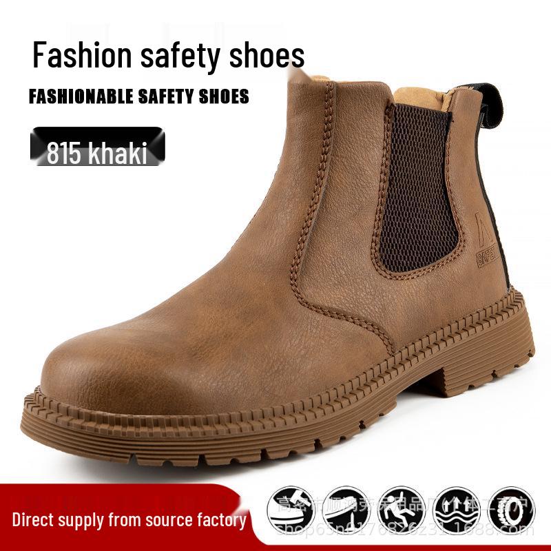 Slip-On Safety Shoes: Anti-Smash, Anti-Puncture, Wear-Resistant, Anti-Slip, Lightweight, Comfortable Labor Protection Footwear