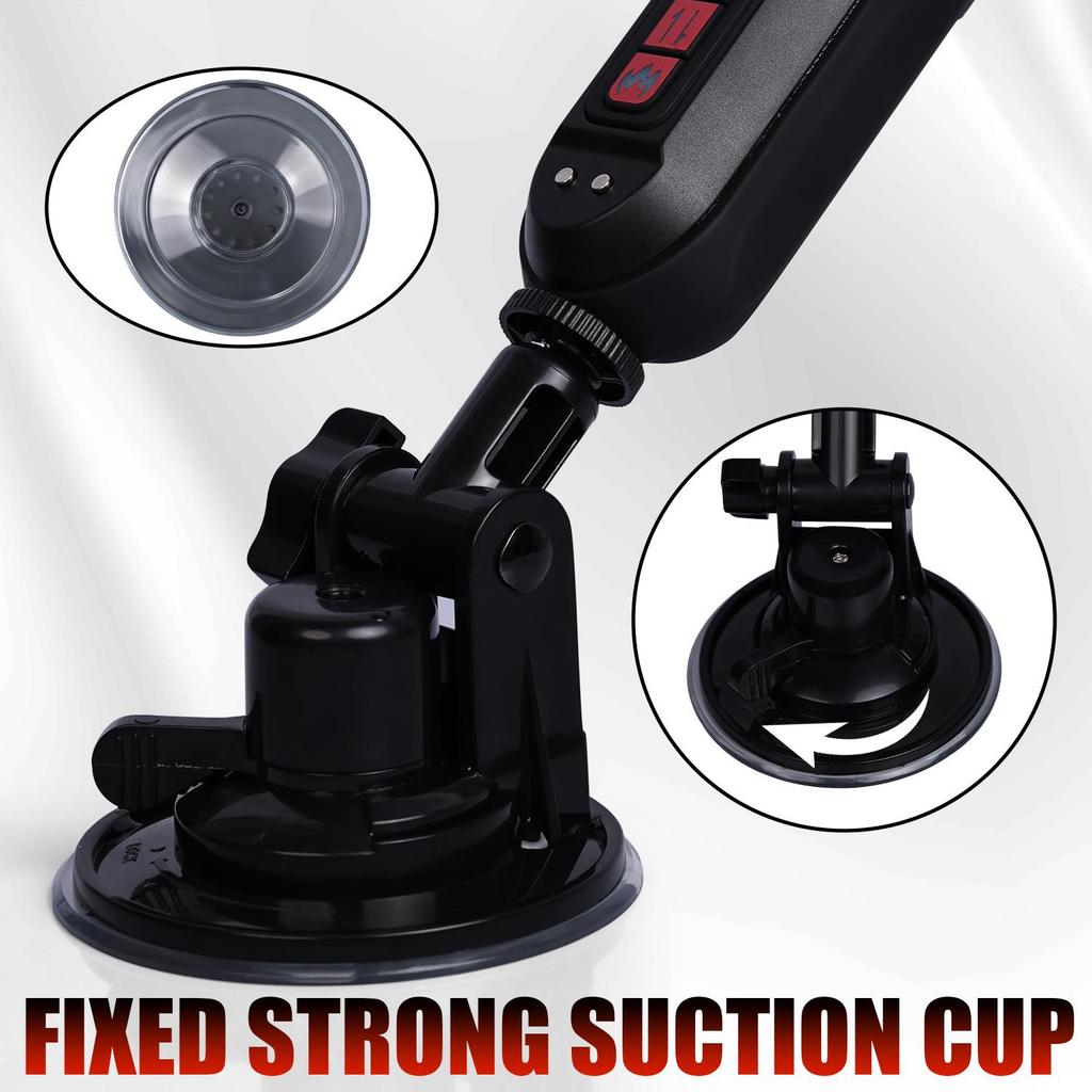 Cannon Suction Cup Dual-Use Silicone Masturbator: Soft Flesh Adult Toy