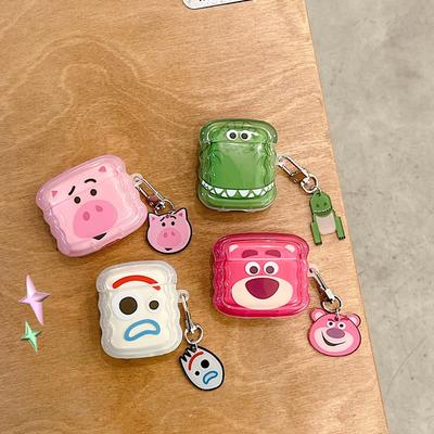 Estuche de dibujos animados en 3D para Apple AirPods 1, 2, 3, 3.º estuche para AirPods Pro, 2.º estuche para auriculares, estuche protector para auriculares, accesorios