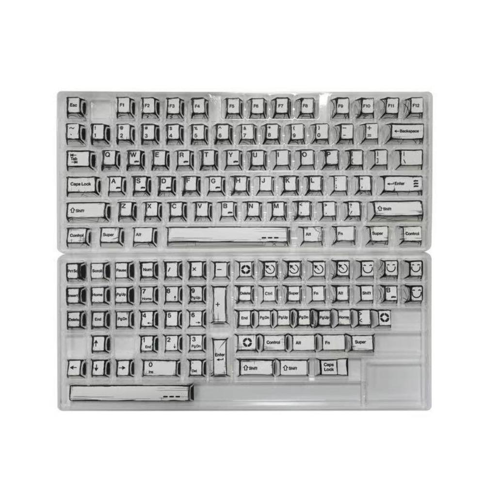 Hundred Lamp Theme Keyboard Cap Manga Style Gaming KeyCap Keycap Set  for Mechanical Keyboard
