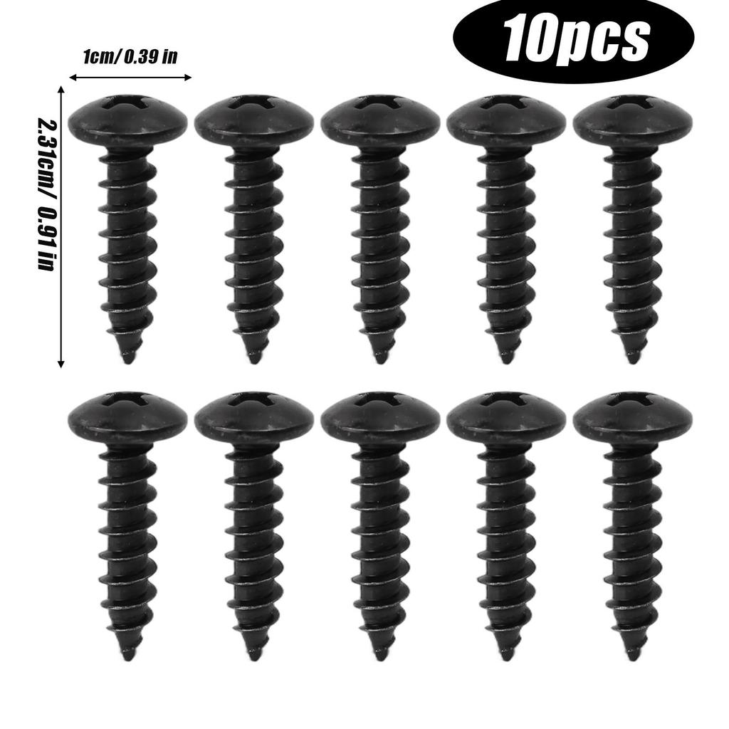 M2.3 M3.5 M4 M5 Phillips Truss Head Screw Carbon Steel Self Tapping Black Screws Woodworking Fasterner Hardware Accessories