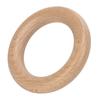 10 Pcs Wooden Rings Natural Grain Polished Smoothly Comfortable Touch Craft Wood Ring Pendant 8cm/3.1in