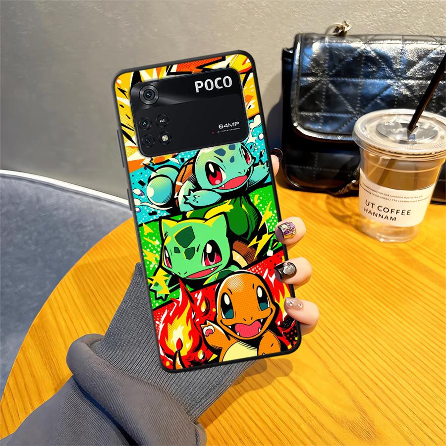 Cartoon Hot Pokemon Case for Xiaomi Poco F8 M3 M4 M7 Pro F1 C75 C71 C61 M5 F3 X3 X4 X5 X7 Pro C50 Funda Phone Cover