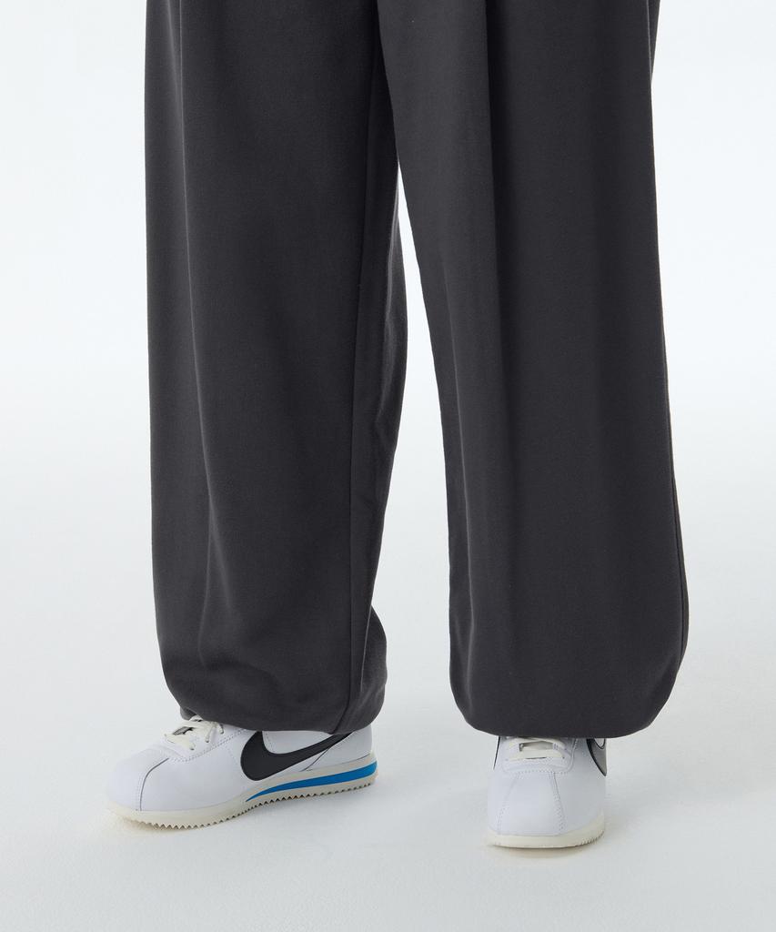 MUSINSA STANDARD WOMAN Women'S Deep Tuck Variable Wide Lounge Sweatpants [Dark Grey]