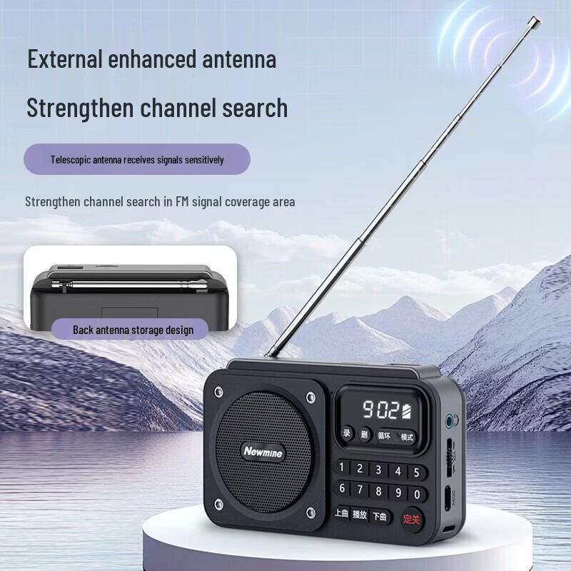 Radio Portatile AM/FM Newmine N123 Spina CN (adattatore incluso)