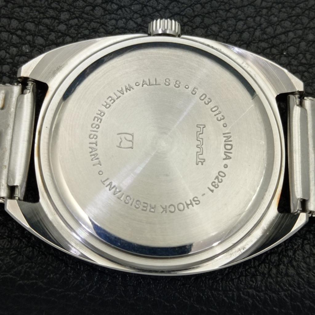 MECHANICKÉ NATAHOVACÍ VINTAGE HMT KOHINOOR INDICKÉ PÁNSKÉ HODINKY S MODRÝM CIFERNÍKEM a441027-4 HT-a441027