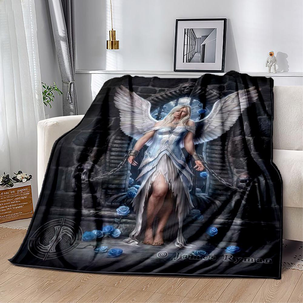 Gothic Style Blanket Ultra-Soft Suitable for Office Bedding Seaside Four Seasons Universal Modern Style Birthday Christmas Gift Blanket