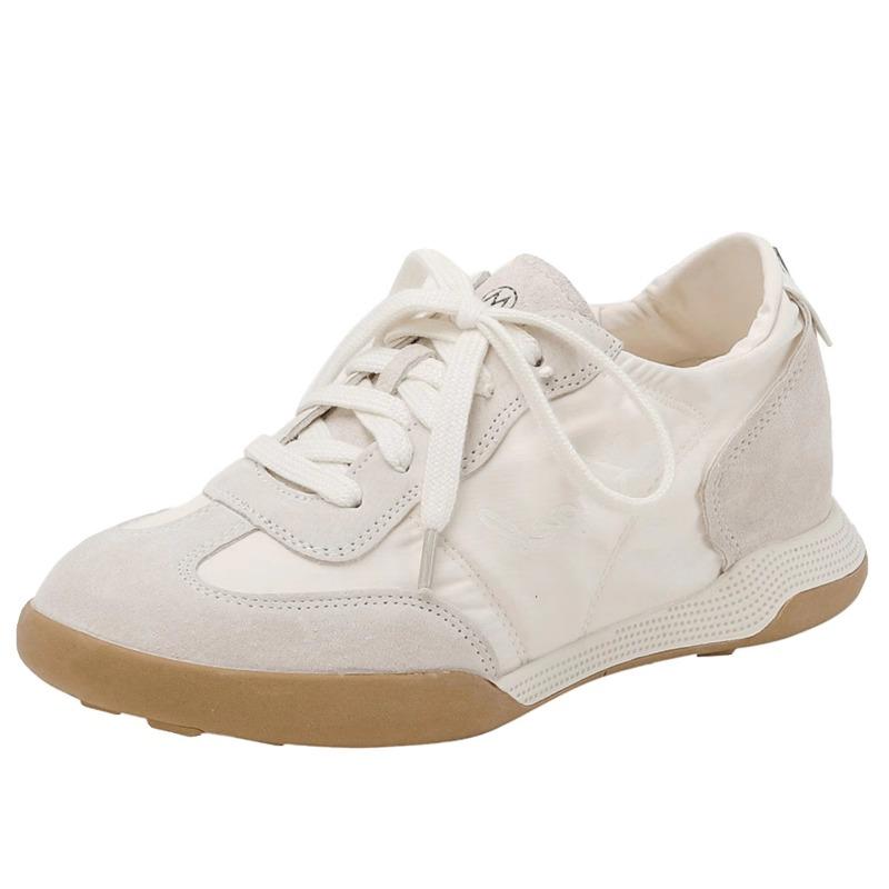 Deutsche Trainingsschuhe Damen Echtleder Dicksohlige Lässige Sportliche Forrest Gump Schuhe