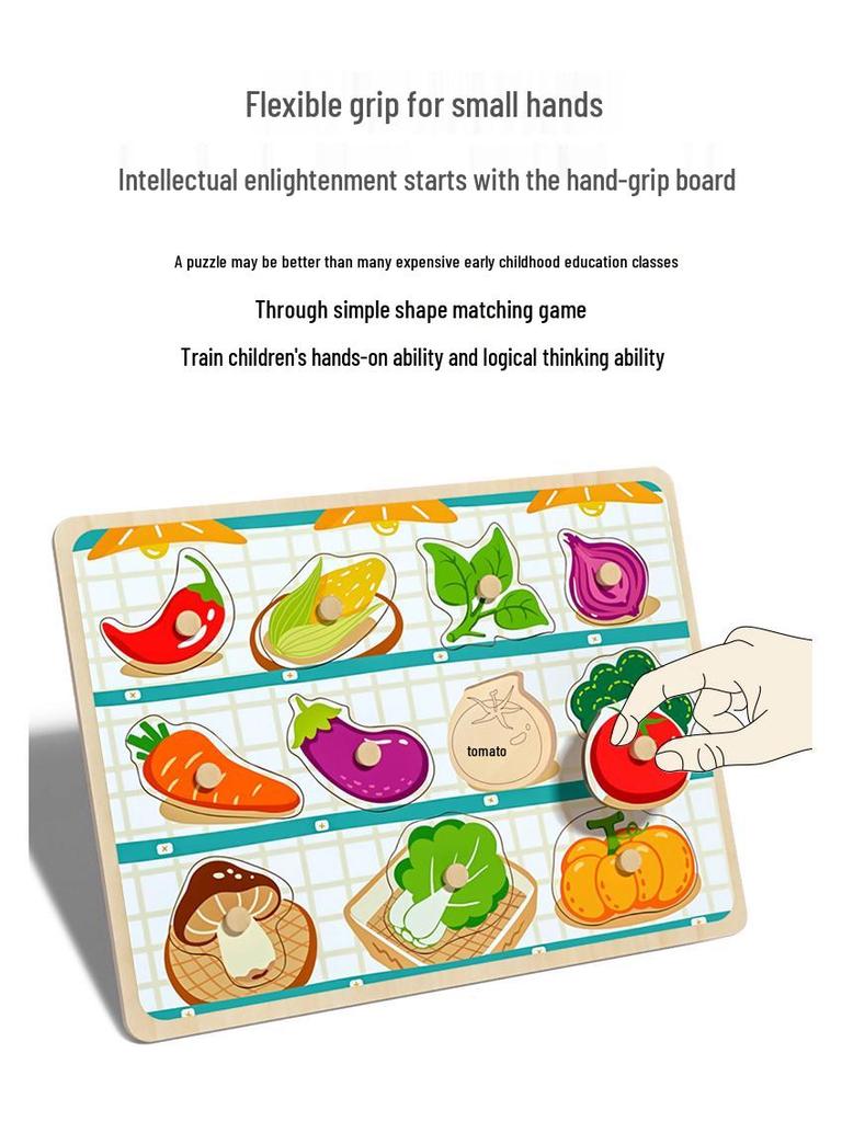 Baby Shape Matching Blocks Puzzle for Toddlers - Educational Toys for 1-Year-Old Boys and Girls