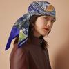 90Cm Twill Silk Scarf Fashion Shawl  Van Gogh Oil Painting Square Scarf Women Hijab Bandana Foulard Head Scarves Wraps