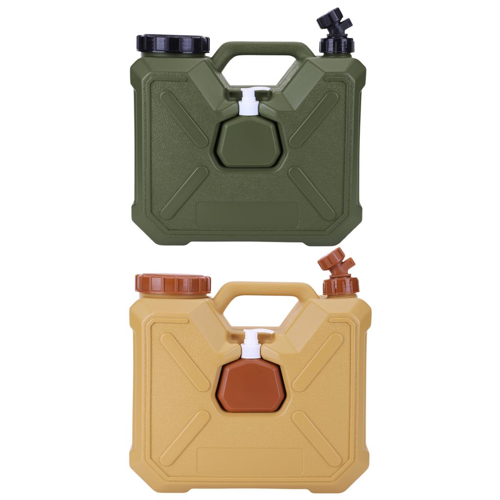 18/15/12/10L Camping Water Container with Spigot Hand Sanitizer Bottle Portable Water Jug Large Capacity Water Carrier Tank