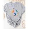 Print T Shirt Short Sleeve Summer Clothes Women Clothing Gray Owl Love Style Trend Cute Basic Tee Top Fashion Graphic T-shirt
