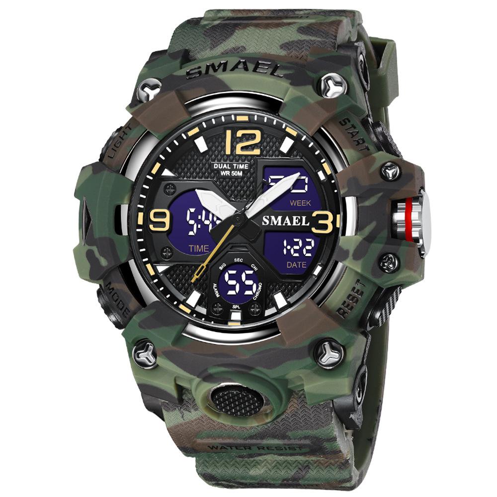 SMAEL Outdoor Multifunction Electronic Dual Display Sport Watch