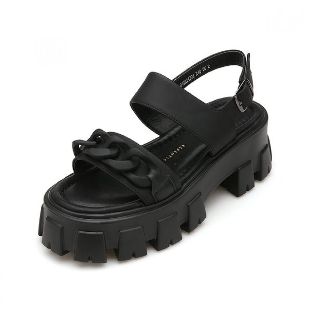 Misope Women Bold Chain Platform Sandals 5.5cm 2color 012224708