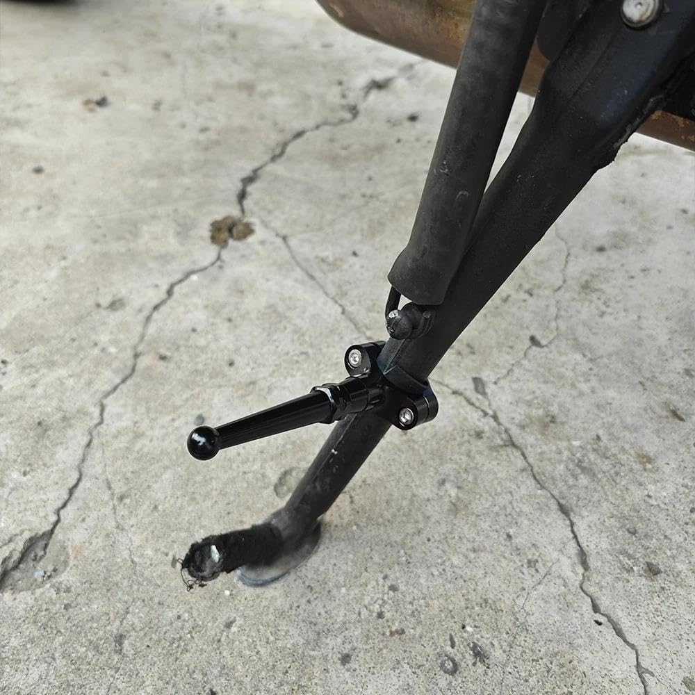 For Triumph Trident 660 Triumph Tiger 660 Sport Bike Side Stand Extension Kickstand Nose Foot Pedal Assistant Tool Support (Black)