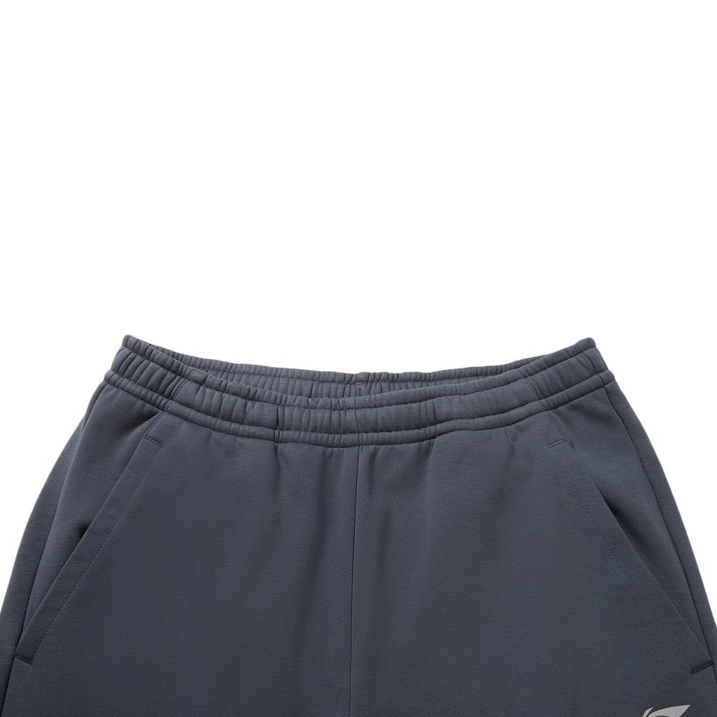 Li Ning Fitness Series Logo Embroidered Straight Leg Knitted Sports Pants Men bottoms AKLV975-3