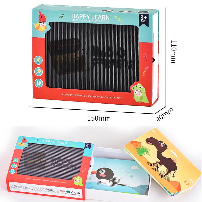 

Волшебный фотоальбом, 3D-анимация, волшебная шкатулка, познавательная карта для раннего образования и просвещения, креативные детские игрушки разноцветный