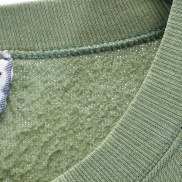 Lee 90s Old USA Made Heavy Weight Long Sleeve Sweat Trainer XL Greenish Men's Used