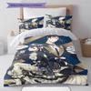 Black Butler Pattern Bedding,Quilt Set Quilt Cover Pillowcase Home Birthday Gift (1 * Duvet Cover + 2 * Pillowcase, Without Core)