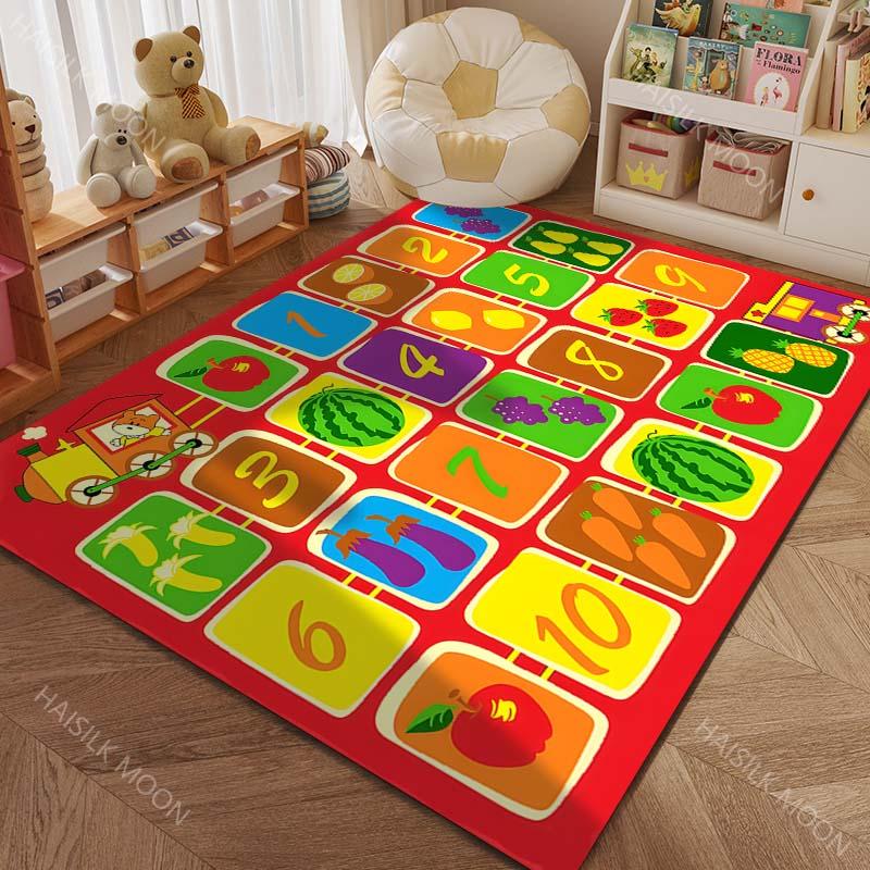 Early Childhood Education: ABC Letters Numbers Carpets for Living Rooms Bedrooms Doormat Decor Kids Play Home Area Rug Gifts