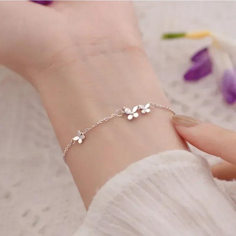 

Butterfly Bracelet Women s Fashion Jewelry Adjustable Floral Bracelet Elegant Temperament Design Bracelet Gift for Her butterfly