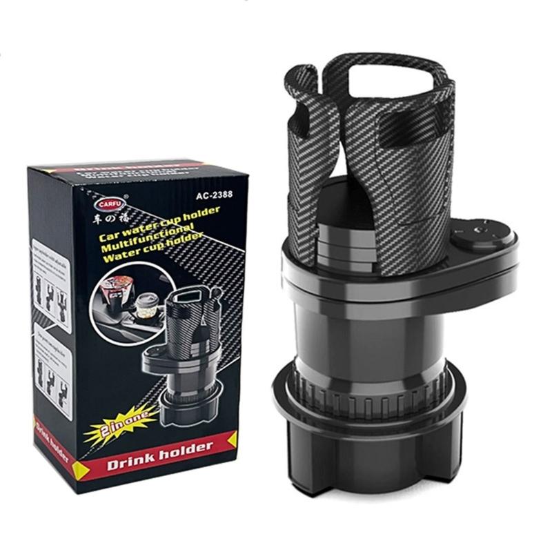 Versatile Car Cup Holder Multifunctional Car Cup Stand Sturdy & Reliable Cup Organizers Rotating Rack for Easy Access