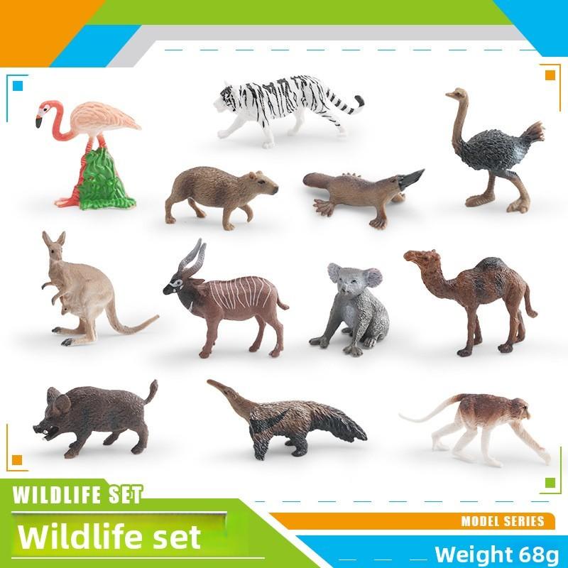 Mini Wildlife Animal Pvc Model Set With Static Figures For Collectors And Home Decor