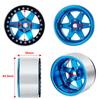 2.2 Felgi do Rock Crawlera RC, Piasty Kół Beadlock Aluminiowe do AXIAL WRAITH 90048 RR10 (Niebieski + Czarny, 4 szt.)